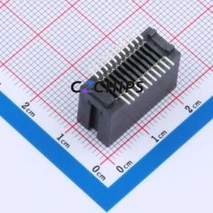 HEV22LP03BK Gold Finger Connector SMD,P=1.27mm Connector ( Connector Type: EDGE SLOT )( Pitch: 1.27mm )( Total PIN Count: 22P ) - Product Image 2