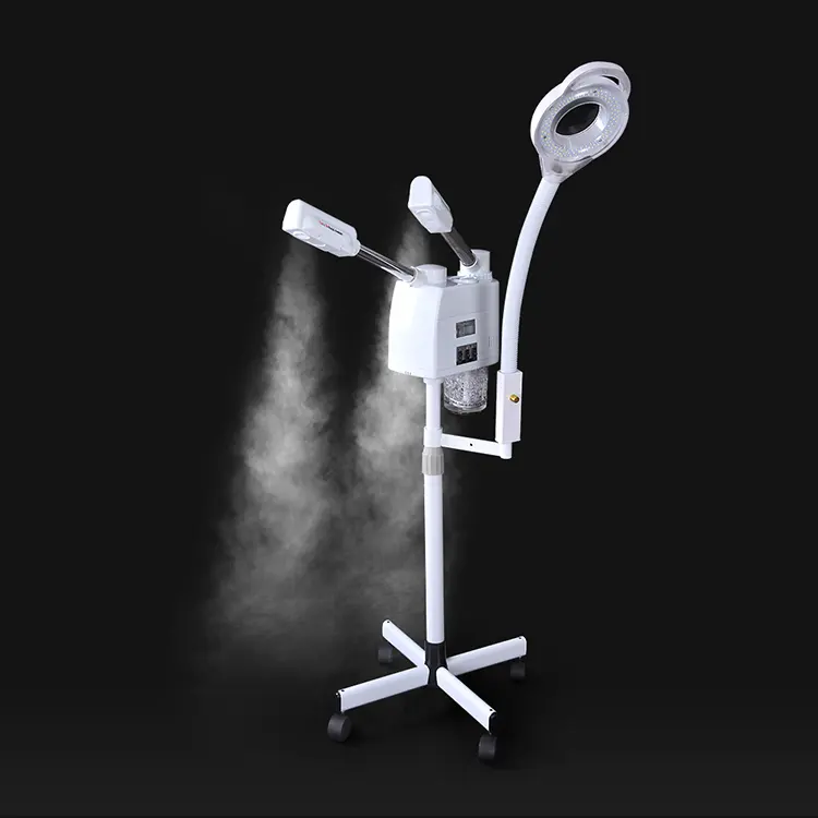 salon use 3 in 1 face steamer hot&cold and magnifying lamp machine