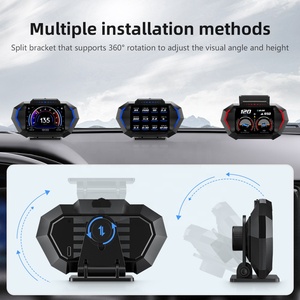 Compteur numérique GPS OBD pour <span class=keywords><strong>voiture</strong></span>, affichage de la vitesse, du régime <span class=keywords><strong>moteur</strong></span>, de la température de l'eau, du turbo, de l'inclinaison, de la force G, outil HUD - Product Image 6