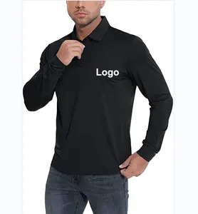 Großhandel langarm polo männer casual mesh-Bestseller Blank Herren Jersey Golf Polo Shirts Outdoor Pique Performance Taktische Militär Langarm T-Shirts