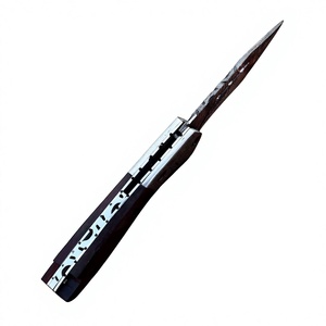 Nouveau couteau pliant premium en acier Damas, couteau de poche avec manche en bois de rose, DamBooster, verrouillage Liner Lock, DIY, OEM - Product Image 3