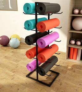 Suelo personalizado Alfombra de metal Muestra Estera de yoga Estante de exhibición Estera de yoga Estante de almacenamiento estantes - Product Image 1