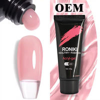 Gel d'extension pour ongles en poly Gel acrylique 36 couleurs OEM Logo personnalisé Marque privée Poly Gel acrylique solide pour ongles
