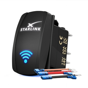 Starlink Rocker ChuyểN 12V 24V DC Marine Rocker chuyển 5 pin ON-OFF starlink món ăn chuyển đổi chuyển đổi cho tín hiệu vệ tinh tiếp nhận - Product Image 1