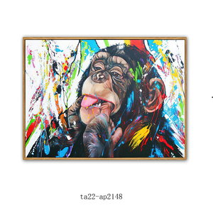 Tóm tắt nghệ thuật đường phố graffiti Pop nghệ thuật vải tường nghệ thuật vẽ tranh Hiện đại giá rẻ tùy chỉnh trang trí phòng nhà đóng khung hình ảnh hiển thị - Product Image 3