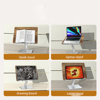 Support de livre ergonomique en bois pour la lecture, réglable en hauteur, support de livre de bureau mains libres, compatible jusqu'à 17 pouces