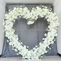 Fournitures de fleurs artificielles décoratives : Arche ronde personnalisable, cadre floral pour scène, toile de fond de jardin, entrée de mariage, portail lunaire