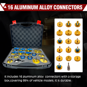 Schucars S-100 perangkat pertukaran cairan rem, tipe Pulse 12V, dengan 16 adaptor kompatibel dengan sebagian besar Model kendaraan - Product Image 6