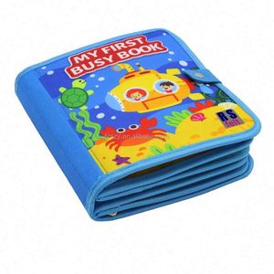 หนังสือผ้าสักหลาดแบบใหม่ ดีไซน์มอนเตสซอรี่ โลกใต้ทะเล หนังสือเงียบๆ สำหรับเด็กเล็ก หนังสือผ้าสักหลาดแบบมีกิจกรรม ฝึกทักษะพื้นฐาน - Product Image 4