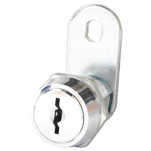 Serrure à pêne dormant chromée brillante en alliage de zinc de qualité supérieure, 2 clés, entraxe multiple, pour la sécurité des portes et des armoires - Product Image 3