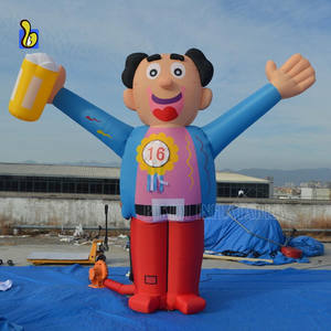 Muñeco inflable de dibujos animados con taza de cerveza, juguete de fiesta de estilo holandés - Product Image 2