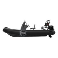 Vitesse rapide RIB 480 16ft Luxe Orca Hypalon Deep V Aluminium Coque Bateau 4.8m Vitesse Yacht
