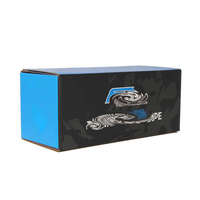 Boîte noire personnalisée, boîte mobile noire, boîte d'expédition noire, boîte de rangement noire, toute noire avec boîte logo