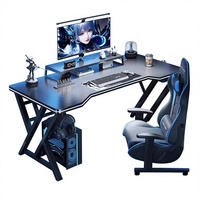 Bureau d'ordinateur, table de jeu e-sport, ensemble chaise et bureau, bureau minimaliste pour la maison, bureau d'étude, bureau de jeu, bureau d'écriture, modèle 985, fabriqué en Chine, importé