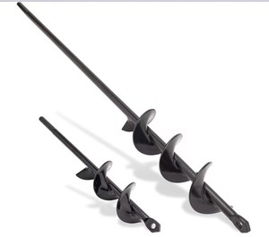 ALLUSE Trivella a spirale per piante da giardino con codolo esagonale da 100 cm per scavo e coltivazione in terra all'aperto, in cortile e in giardino - Product Image 2