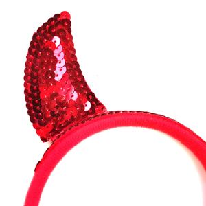 Jour de halloween costume accessoires démon bandeau accessoires paillettes diable cornes bandeau - Product Image 3