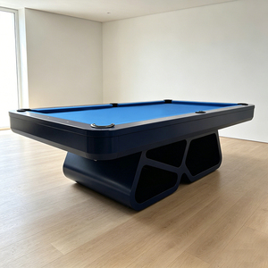 Table de billard et de snooker en bois grainé 7/8/9 pieds avec <span class=keywords><strong>tiroir</strong></span> et plateau de repas, design tendance, coussinets en caoutchouc, table de billard sportive - Product Image 2