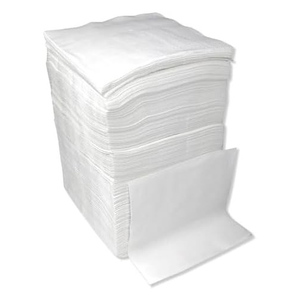 Serviette de cheveux jetable non tissée écologique blanche à carreaux 30x40cm 60gsm pour salon de coiffure et spa, séchage rapide, avec emballage personnalisé - Product Image 1