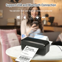Imprimante thermique d'étiquettes d'expédition avec code-barres AM243 Bluetooth, imprimante sans fil A6