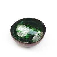 Painted Leaf Coconut Shell Bowl Eingangs bereich im vietnam ischen Stil Schlüssel ablage Tablett Home Decoration und Aufbewahrung schalen