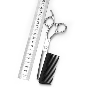 Hair Scissors With Comb 6.0 Inch Stainless Steel Professional Hairdressing Shears For Cutting Bangs And Trimming - Product Image 2
