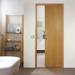 Interior Pocket Door Sliding Wood Door For Apartment House Villa