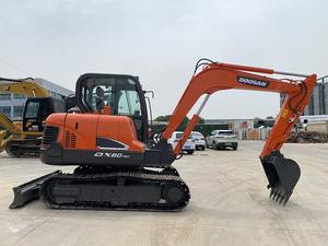 Excavatrice d'occasion de bonne performance Doosan DX60 6 tonnes Japon Marque nouvelle arrivée heures basses avec CE et EPA à vendre - Product Image 4