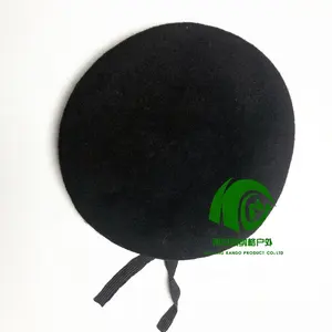 KANGO topi baret untuk pria menggunakan wol topi baret pabrik membuat grosir wol disesuaikan luar ruangan uniseks dewasa gambar polos dicelup