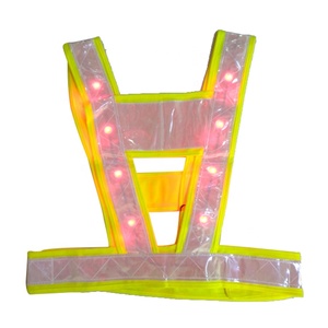 سترة أمان LED عالية الوضوح بالجملة، فئة ANSI 1، مقاومة للماء وعاكسة للضوء، للطوارئ مع شعار مخصص - Product Image 1
