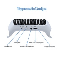 Clavier sans fil Chatpad externe Mini clavier d'entrée avec prise de sortie audio 3.5mm pour manette de jeu PS5 Joystick