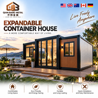 Conteneur d'habitation préfabriqué prêt à être expédié, maison extensible, deux chambres, vente de préfabriqués, maison mobile, maison modulaire