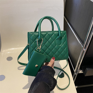Nouvelle Sacoche Bandoulière Rhombique Brodé Tendance Portable Design Carré Fermeture Éclair <span class=keywords><strong>Sac</strong></span> à <span class=keywords><strong>Main</strong></span> Personnalisé pour <span class=keywords><strong>Femme</strong></span> - Product Image 2
