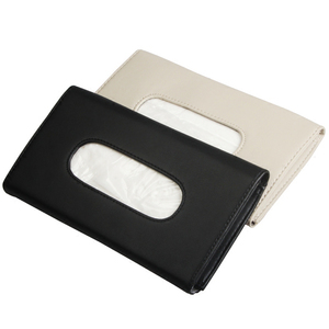 Caja de papel tisú de cuero de alta calidad, organizador de visera de coche, nuevo diseño - Product Image 6