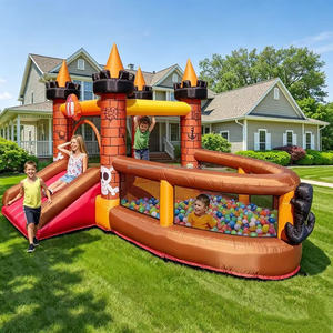 Trampolín Inflable de Alta Calidad con Diseño de Barco Pirata, Cama Elástica Impermeable de PVC, Castillo Inflable para Niños, Perfecto para Fiestas - Product Image 1