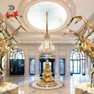 Sculpture de cerf de Noël 3D, décorations de Noël imperméables pour l'intérieur ou l'extérieur, matériau acrylique, renne, affichage en <span class=keywords><strong>centre</strong></span> commercial - Product Image 5
