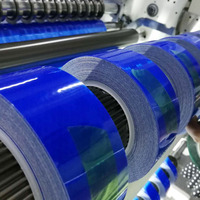 Machine de découpe et de refendage automatique électrique à commande PLC pour ruban réfléchissant en PVC et film réfléchissant en rouleau jumbo de qualité alimentaire