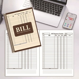 Quaderno per il monitoraggio delle spese con spirale, bestseller mensile, per una facile gestione del budget - Product Image 2