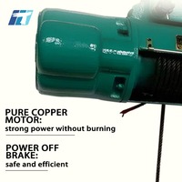 Nouveau prix usine Treuil électrique à câble CD MD 2T à moteur en cuivre pur, simple/double vitesse avec télécommande
