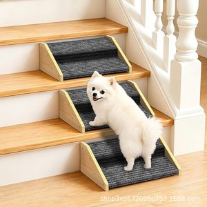 Cross-border wooden pet climbing <b>ladder</b>, step-style pet ramp, small dog pet walkway, dog climbing frame - Product Image 2