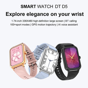 Reloj Inteligente DT D5 con Pantalla AMOLED, Monitor <span class=keywords><strong>de</strong></span> Frecuencia Cardíaca, Monitorización del Sueño, Resistente al Agua IP68, Rastreador <span class=keywords><strong>de</strong></span> Actividad Física y Deportiva para Mujer - Product Image 2