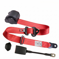 Ceinture de sécurité universelle à 3 points pour voiture, ceinture de sécurité rétractable automatique pour bus, camion, polyester haute résistance avec verrouillage d'urgence