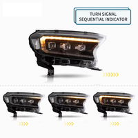 Ensemble de phares avant à LED de haute qualité, clignotants dynamiques T6 T7 T8 2015-2020 pour Ford Ranger