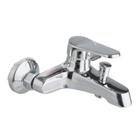 Robinet de douche thermostatique moderne ITALOMIX, corps en laiton poli argenté, monocommande, mitigeur d'eau trois voies pour lavabo, à fixer au mur