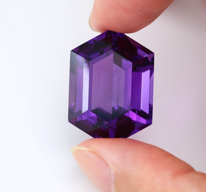 Tự nhiên thạch anh tím lỏng đá lá chắn hình không đồng đều mặt hình lục giác tốt đá quý cho Vòng trang sức Inlay thiết lập - Product Image 3