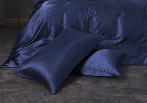 Hot Bán Khách Sạn Hiện Đại Sang Trọng Satin <span class=keywords><strong>Comforter</strong></span> Bộ Đồ Giường Đặt 3Pcs Màu Rắn Giả Lụa Vải Cao Cấp Satin Satin <span class=keywords><strong>Comforter</strong></span> - Product Image 3