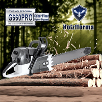 Tête motrice de tronçonneuse à essence Holzfforma 92cc G660 PRO avec carburateur Walbro et cylindre Nikasil pour la coupe du bois
