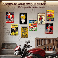 En gros Plaque Métallique Vintage 20x30cm, Affiche Rétro en Fer Blanc, Décoration Personnalisée pour Bar, Pub, Maison, Moto, Garage