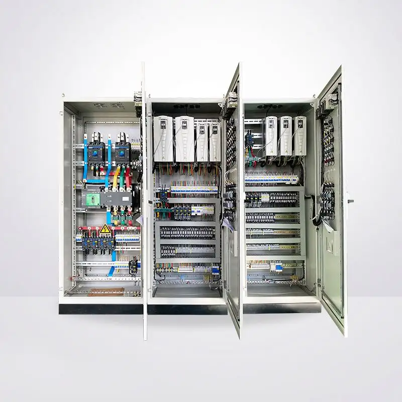 Kabinet otomatis frekuensi variabel kontrol pompa set lengkap tegangan rendah penggunaan industri panel kontrol vfd