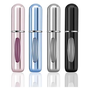 Travel Perfume <b>Mini</b> Sample <b>Bottles</b> 25ml Refillable Glass Aluminum Fine Sprayer 30ml Capacity - Product Image 1