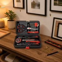 Ensemble d'outils de 12 pièces, ensemble d'outils à main pour la maison, kit d'outils de réparation avec étui de rangement pour l'entretien de la maison